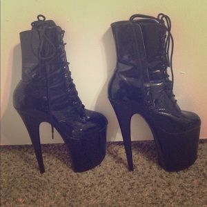 Tall heel boots